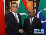 吴邦国与马尔代夫人民议会议长沙希德举行会谈